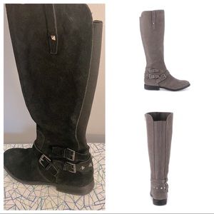 Marc Fisher Arbor Riding Boots Black Size 6. Never worn. Studded heel.